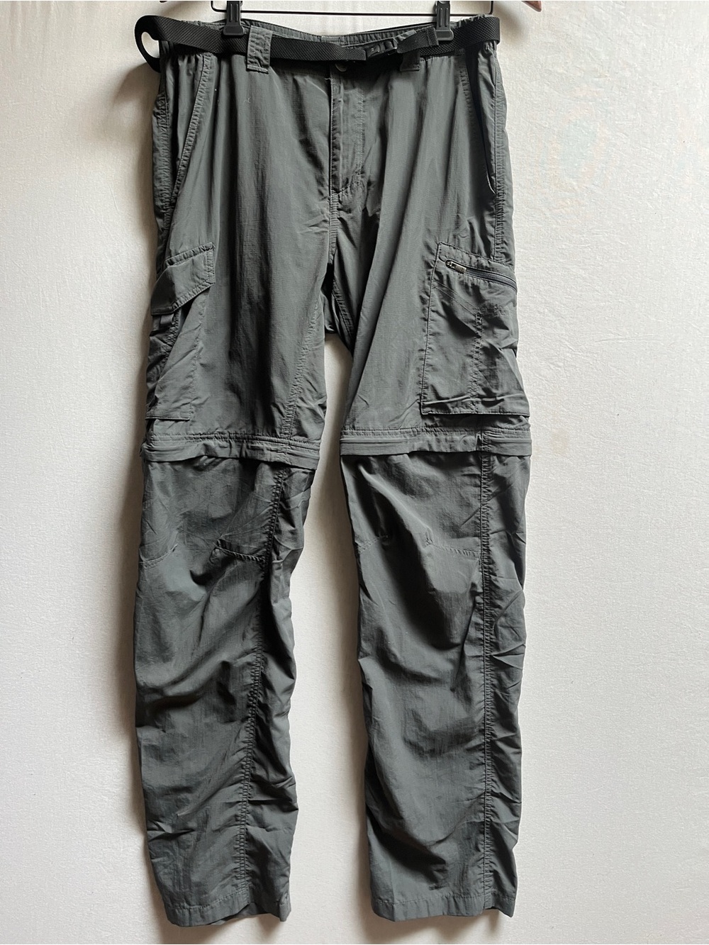 Columbia Omni Shade Men's Gray Convertible Cargo Pants Sz 32
